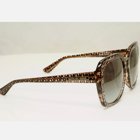 MK Michael Kors Logo Print Brown Sunglasses - Picture 7 of 8